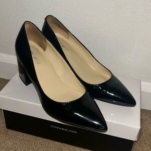 Nine West Glossy Black Heels